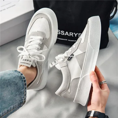 Men's Casual Canvas Sneakers Anti-Slip Flat Tennis Sports Running Shoes Lightweight Comfortable Design for Spring Winter Seasons