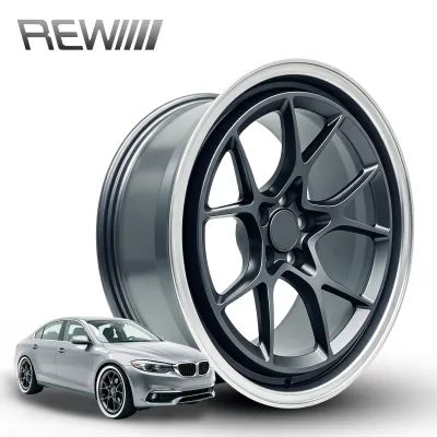 Forged Alloy Rim 16-22 Inch Dual-Color Machined Lip Five-Y Spoke 5x114.3 for Passenger Car Aftermarket Sedan Appearance Upgrade