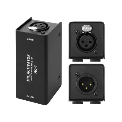 AC1 25 DB Gain Lossless Amplification for Sound Recording Dynamic Microphone Amplifier Suitable Various Accessories