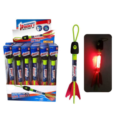 ASTM Luminous Big Slingshot Light-Up Toy Catapult Kid'S Outdoor Gaming Led Flying Rockets for Promotion Gifts