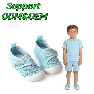 Wholesale Mesh Casual Shoes Comfortable Antislip Flexible Soles Breathable Adjustable Straps