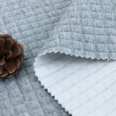 Ripstop Polyester Spandex Air Layer Walf Checks Knitting Jacquard Cotton Bedding Mattress Fabric for Home Textiles Sleepwear