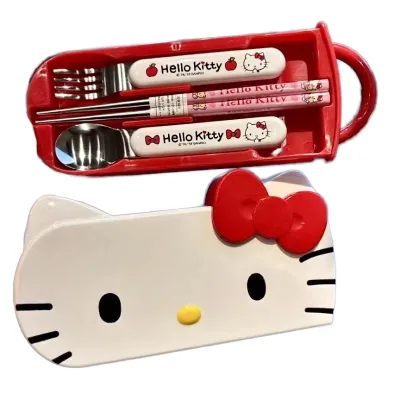 Hot Sale Baby Spoon Fork Feeding Utensils Sets Stainless Steel Mirror Plastic Kids Tableware Dinnerware Solid Food Feeding