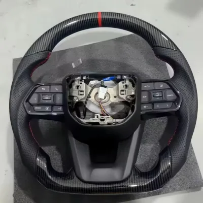 Hot Selling Steering Wheel Suitable for Toyota LC300 Carbon Fiber Pattern Perforated Leather Car Steering Wheel Assembly