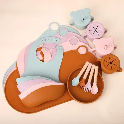 Custom Printed Organic Bebe Para Baberos Baby Silicone Bib With Teethers