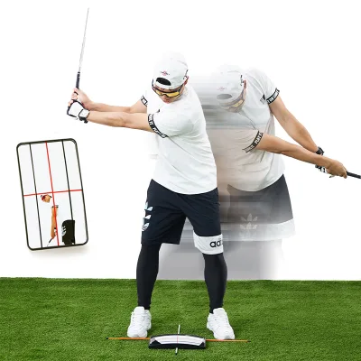 Golf Swing Trainer Mirror Alignment Posture Correction Feedback Tool Golf Training Aid Practice Mirror for Improvement Swing