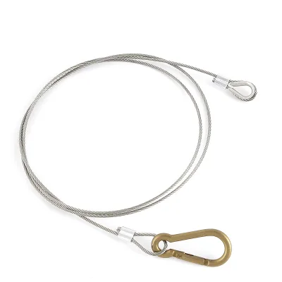 Wire Security Cables 3x70CM Length 0.23kg Aluminum Silver Safety for Stage DJ Lights Indoor Outdoor