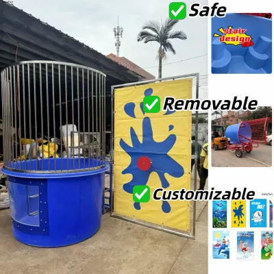 Factory Direct Sale Customized Heavy Duty Plastic dunk tank Adult with CE Certification for Events for Rent
