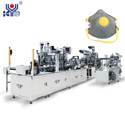 KYD Cup Mask With Edge Folding With Nose Foam Pad With Breathing Valve High Speed And Adjustable Headband Making Machine