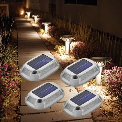 Hot Selling Outdoor Solar Powered LED Buried Lights Rainproof Dock Deck Lights for Courtyard Garden Villas Made Durable Aluminum