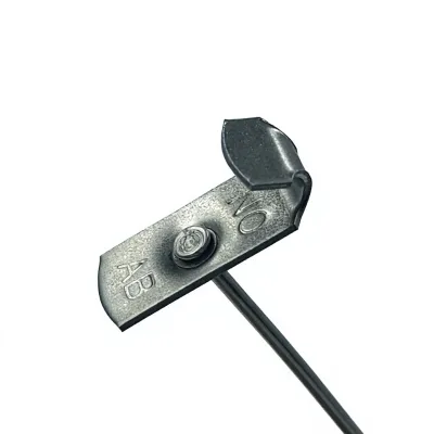 Stainless Steel Smooth Surface Polished Finish HVAC Insulation Lacing Anchors for Removable Insulation Blankets Rectangular Base