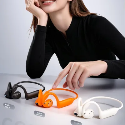 New Bone Conduction for Wireless Sports Earphones Camera Recording Neckband Style Type-C Charging 3 Hours Playtime