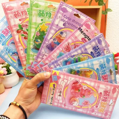 Cute Cartoon Corner Creature 3D Solid Embossed Stacking Stickers for Kids Students DIY Handmade Craft Toys Decoration