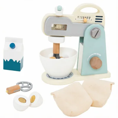 For Baby Wooden Kitchen Mixer Blender Toy for 2-4 Year Olds
