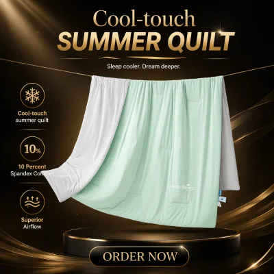 High Quality Breathable Air Conditioner Quilt 140gsm Cool Touch Spandex Ice Silk Summer Cooling Blanket Mint Green Star Grey
