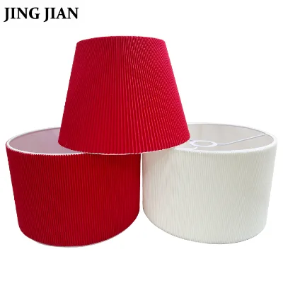 White Drum Lampshade Wool Multycolor Lampshade Modern Decoration Lamp Shade Fabric Pleated Custom Lamp Shade