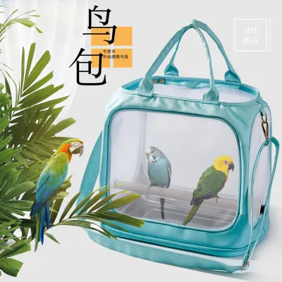 Portable Bird Bag for Outdoor Activities Foldable Bags Bird Cage Oxford Cloth Mole Parrot Pigeon Pet Outdoor Bag