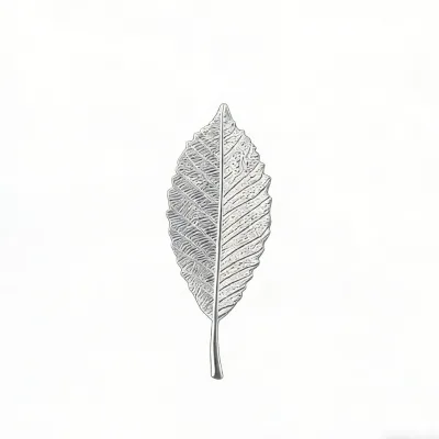 999 Pure Silver Leaf Tea Ornament Water Softening for Tea Lovers Beadsnice