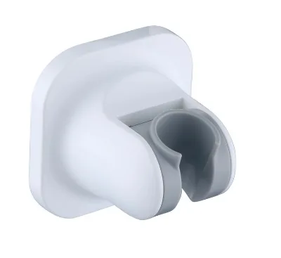 Fullrain R2610-W Modern Design Bathroom Accessories Plastic Shower Adjustable 3M Adhesive White Non Perforated Shower Holder