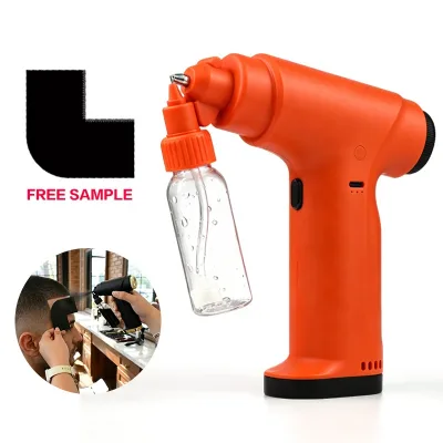 High Performance ABS Copper Rechargeable Piston Paint Airbrush Set Portable Barber Automotive Use 3-Speed 35PSI 60ML 30ml Cup