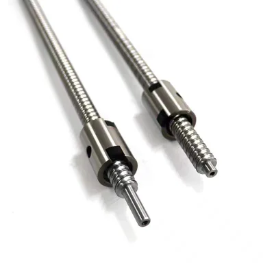 BOSU Flanged Ball Screw Nut SCA1620 28mm Diameter 50mm Length Ball Screw Straight Tube Nut Module with 1610 1205