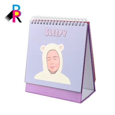Custom Logo Eco-Friendly Cardboard Paper Printing Calendar 2027 CMYK Full Color Offset Monthly Planner Photo Frame Use