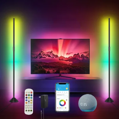 Floor-standing Ambient Lamp APP Remote Control Magnetic RGBCW Lighting for Bedroom E-sports Party Events Colored Light