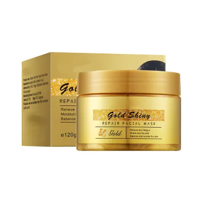 Private Label Anti Aging Facial Mask Whitening Face Masks Beauty 24K Gold Sleeping Jelly Mask