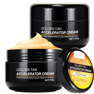 Tan Accelerator Cream Natural Tanning Lotion for Face & Body | Indoor & Outdoor Use Best Tanning Lotion