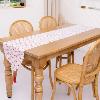 Christmas Decorations Snowflake Christmas Table Runner, Seasonal Winter Decor for Indoor Xmas Party Table Decorations