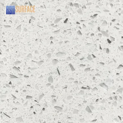 Jumbo Slab 15mm 20mm 30mm Artificial Stone Sparkle Countertops Crystal White Quartz Stone
