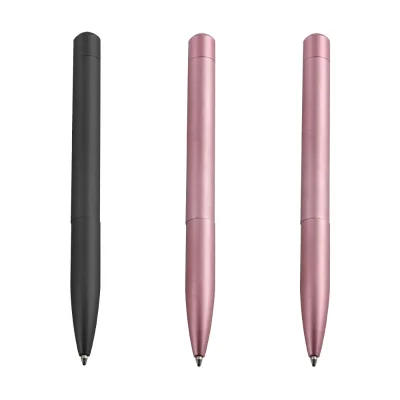 High Class Metal Twist Black Pink Ballpoint Pen Good Texture Signature Pen With Custom LOGO Color for Female Gifts Set