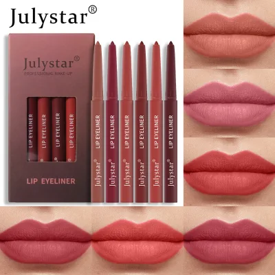 Lip Liner Pencil Set Silky Smooth Easy to Color Matte Finish Natural Shape Definer Lip Shaping Makeup Lip Liner Wholesale