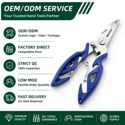 Stainless Steel Fishing Pliers PE Fishing Line Scissors Cutter Multifunction Fishing Tool for Fishing Outdoor Use Factory Direct