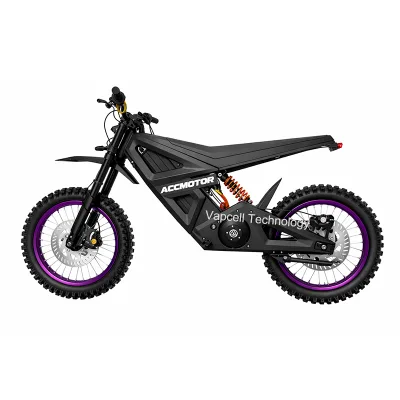 High Speed Adult Racing Electric Dirt Bike | ACCmotor AS E-Motorcycle, Equipped with 84V 40PL Cells Lithium Battery