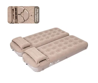 Air Mattress with Built-in Pump, 18" Raised Comfort, Leak-Proof Test, Upgraded Honeycomb Pillar Design, Supports