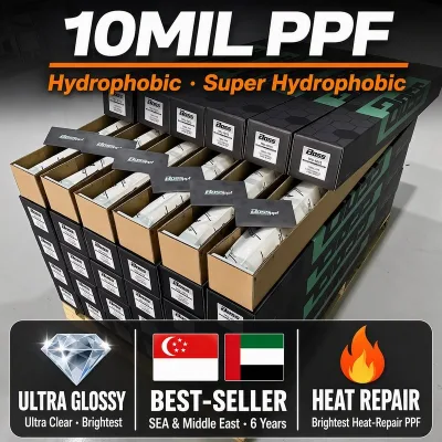 PPF Ultimate Plus 10years Warranty No Residue No Yellowing Super Hydrophobic 10mil 8.5mil 7.5mil 1.52*15M  Anti-Scratch High