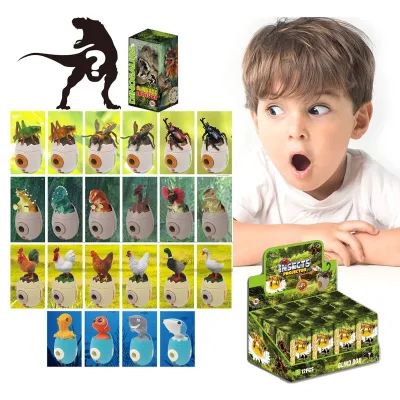 Tiktok Hot Selling Projection Egg Animals Set Insect Dinosaur Ocean Custom Blind Box Toys for Kids Children