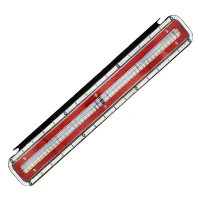 60*7cm LED Trailer Tail Lights Bar Red Stop Turn Tail Identification Lights Waterproof for Pickup Golf Truck RV UTV