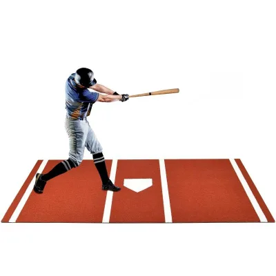 3.8*10 Wear Resistant Non-slip Eva Base Softball Baseball Home Plate Batter Practice Mat Artificial Baseball Home Plate Mat