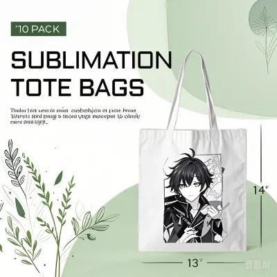Eco-Friendly Anime Tote Bags - Waterproof Custom Design for Children's School Storage & Shopping Use