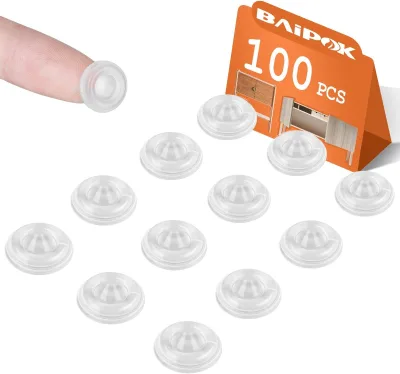 Self Adhesive Bumpers 20x2mm Tiny Cabinet Door Bumpers Thin Pads Sound Dampening Clear Self Adhesive Silicone Pad Sticker