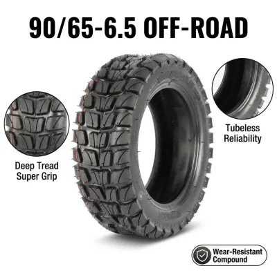 11 Inch Electric Scooter 90/65-6.5 Vacuum Tubeless Tire Wear-resistant Thickened Off-road Electric Scooter Tire