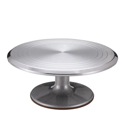 12-inch Aluminum Alloy Cake Turntable Decorating Turntable Household Commercial Baking Tools Rotary Table