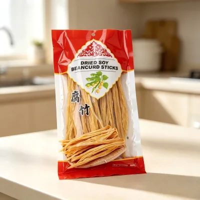 Chinese Traditional Dried Soybean Beancurd Sticks Yuba High Protein Vegan Food for Stir Fry Hot Pot Salad