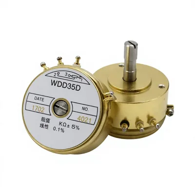 WDD35D Precision Wirewound Potentiometer Conductive Plastic Angular Displacement Sensor 5 10KOhm
