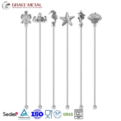Eco-Friendly Safe Custom LOGO Multi-color Stirrer Colors Decorative Bar Tool Stir Sticks Cocktail Picks Drinks Beverage Stirrers