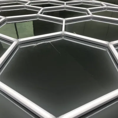 14-Grid Led Hexagon Garage Light Grid System Honeycomb Lig Led Garage Hexagon Lights Led Hexagon Garage Lighting Without Frame