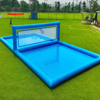 Direct Outdoor Inflatable Beach Volleyball Court Inflatable Water Volleyball Court