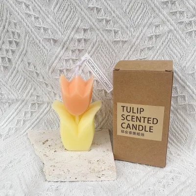 Handmade Packing Scented Candle Color Shape Cute Flower Customize Birthday Item Aromatherapy Wholesale Match Candle